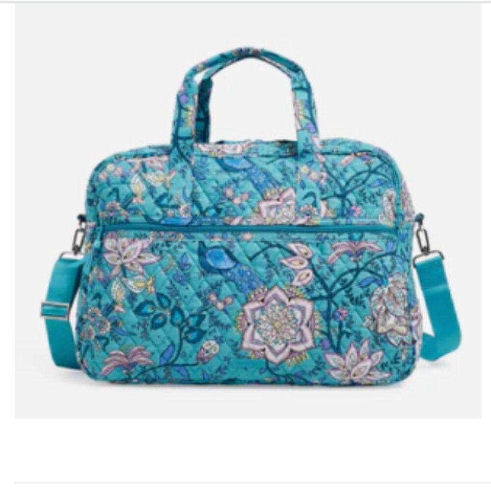Vera Bradley Peacock Garden - Medium Traveler Bag